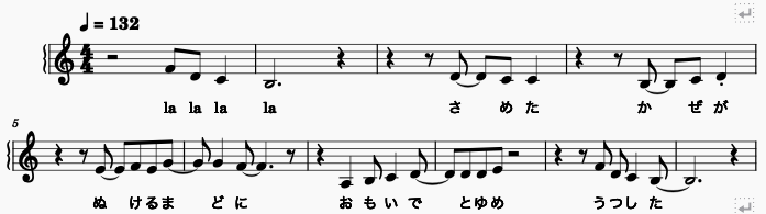 「In The Room」Aメロ