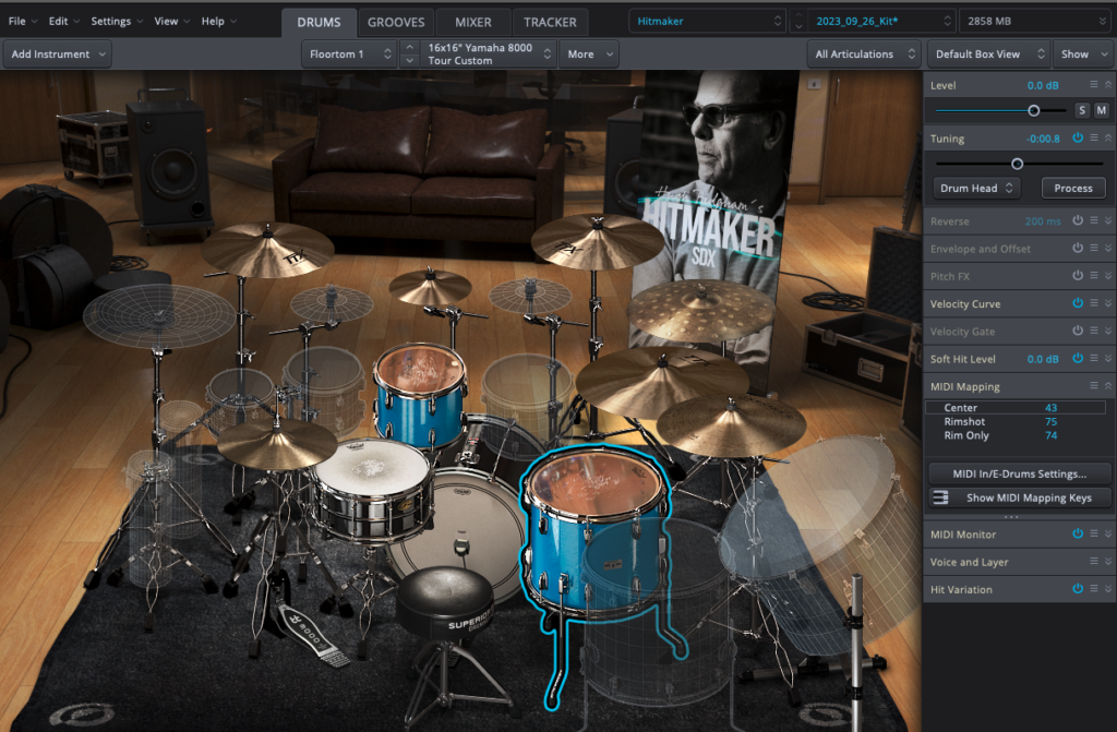 「恋をせよ。汝、恋をするなら。」Superior Drummer設定